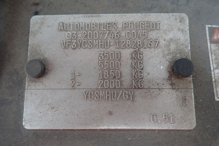 Photo 10 VIN: VF3YCSMHU12828167 - PEUGEOT BOXER CHASSIS DOUBLE CABINE 