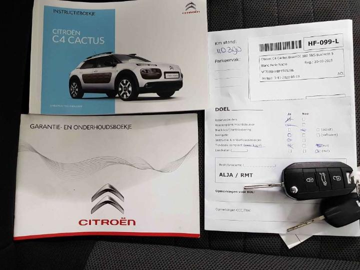 Photo 21 VIN: VF70BBHYBFE565286 - CITROEN C4 CACTUS 