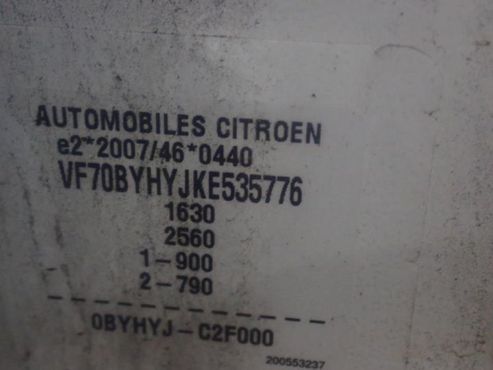 Photo 13 VIN: VF70BYHYJKE535776 - CITROEN C4 CACTUS ENTREPRISE (2 SEATS) 