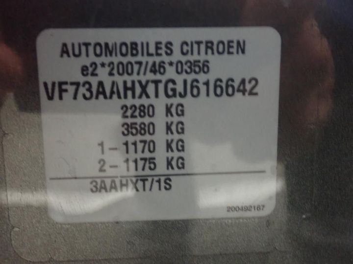 Photo 13 VIN: VF73AAHXTGJ616642 - CITROEN GRAND C4 PICASSO 