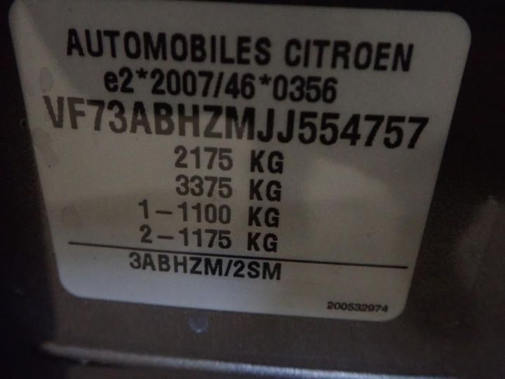 Photo 13 VIN: VF73ABHZMJJ554757 - CITROEN GRAND C4 PICASSO 