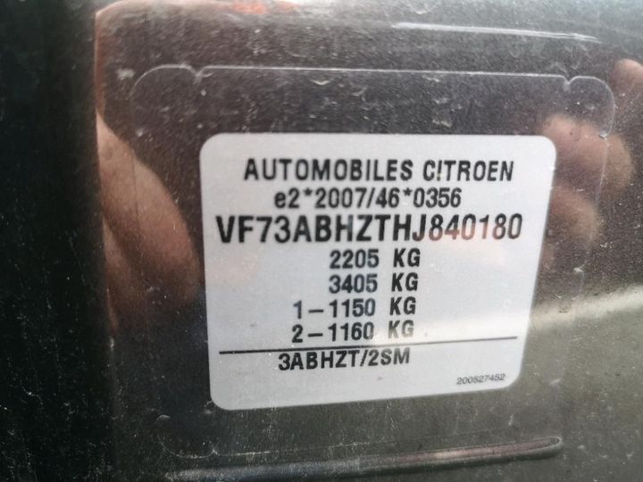 Photo 8 VIN: VF73ABHZTHJ840180 - CITROEN GRAND C4 PICASS 