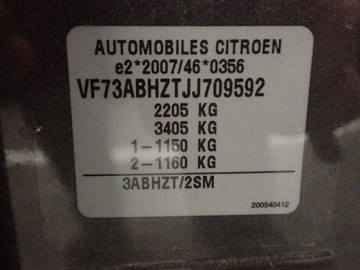 Photo 12 VIN: VF73ABHZTJJ709592 - CITROEN GRAND C4 SPACETOURER 