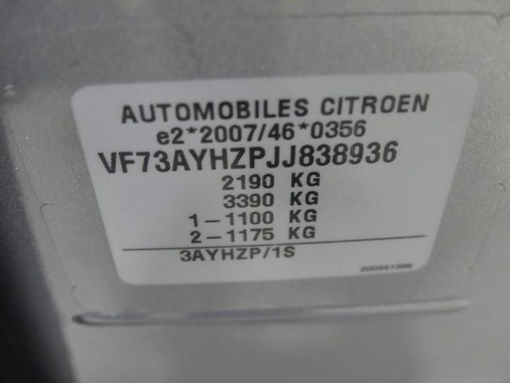 Photo 9 VIN: VF73AYHZPJJ838936 - CITROEN GD C4 SPACETOUR 