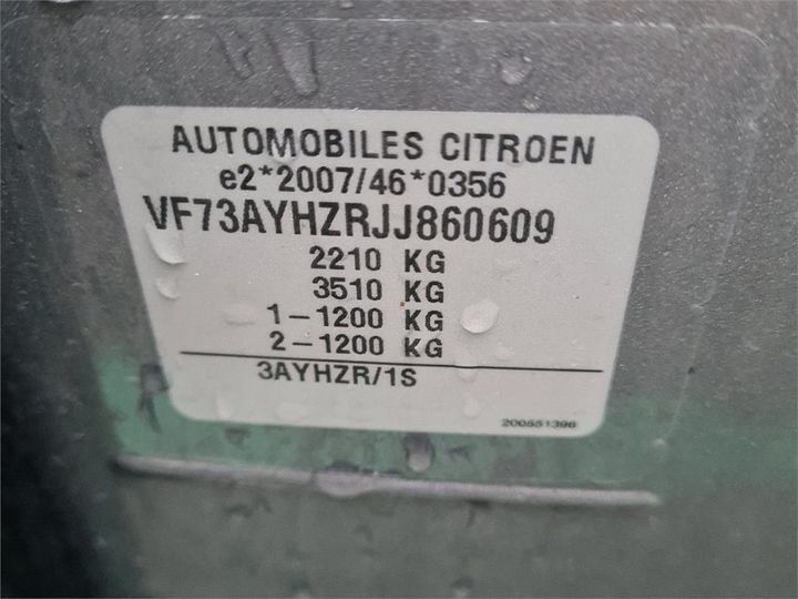 Photo 4 VIN: VF73AYHZRJJ860609 - CITROEN C4-SPACETOURER 