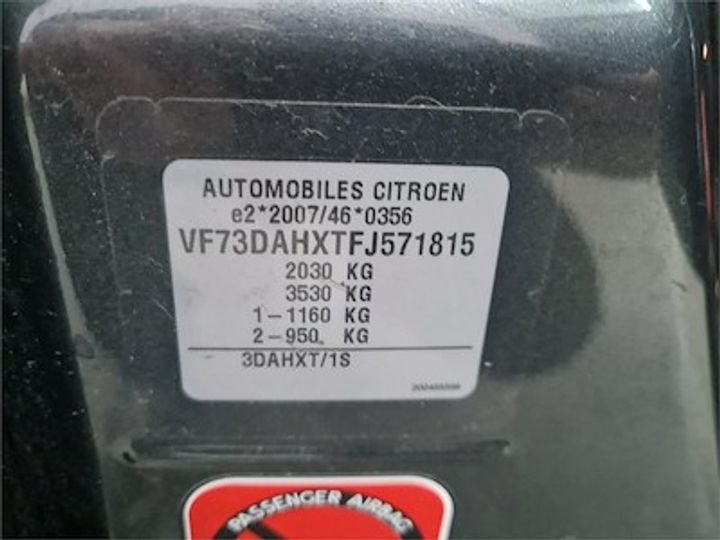 Photo 11 VIN: VF73DAHXTFJ571815 - CITROEN C4 PICASSO DIESEL - 2013 