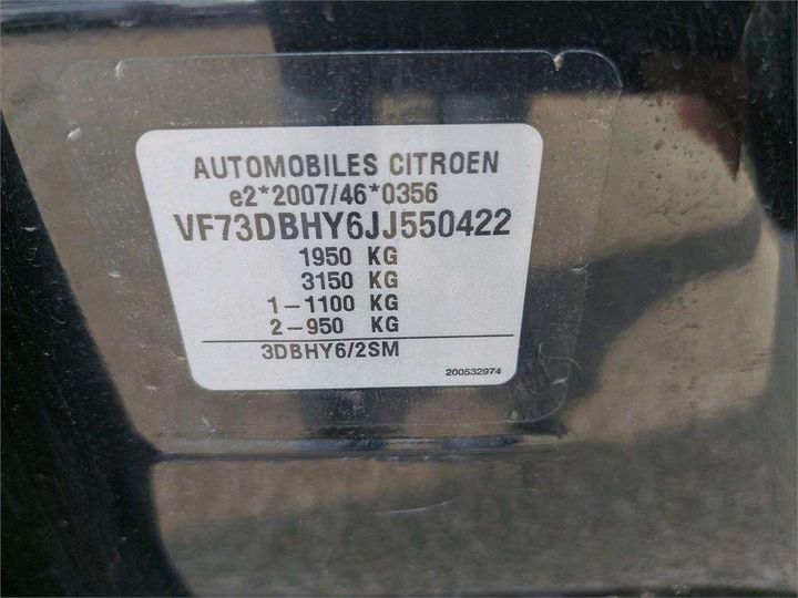 Photo 8 VIN: VF73DBHY6JJ550422 - CITROEN C4 PICASSO 