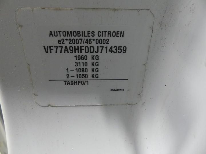 Photo 4 VIN: VF77A9HF0DJ714359 - CITROEN BERLINGO 