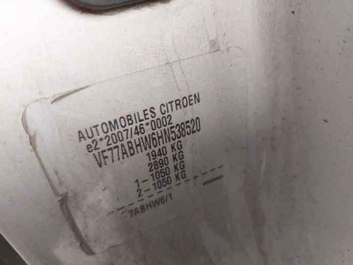 Photo 6 VIN: VF77ABHW6HN538520 - CITROEN BERLINGO 