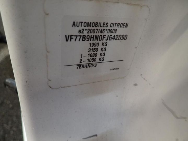 Photo 12 VIN: VF77B9HN0FJ642090 - CITROEN BERLINGO 