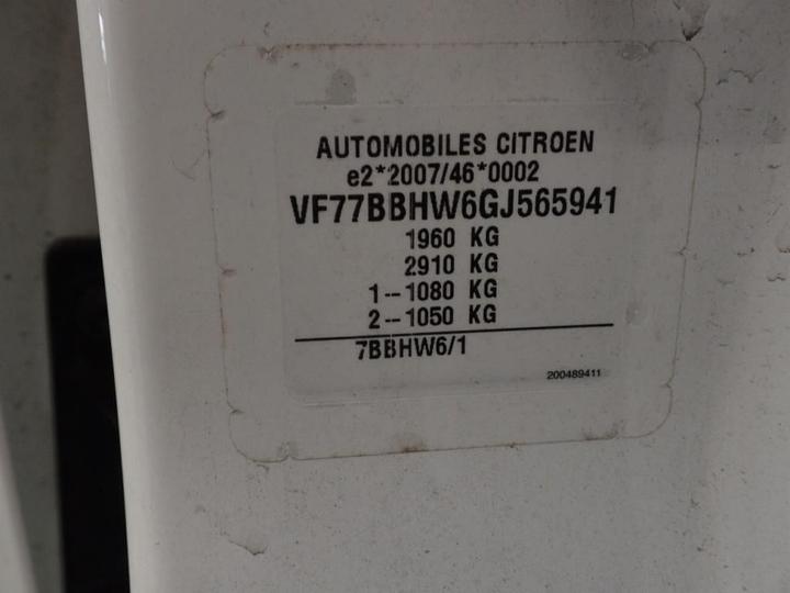 Photo 11 VIN: VF77BBHW6GJ565941 - CITROEN BERLINGO 