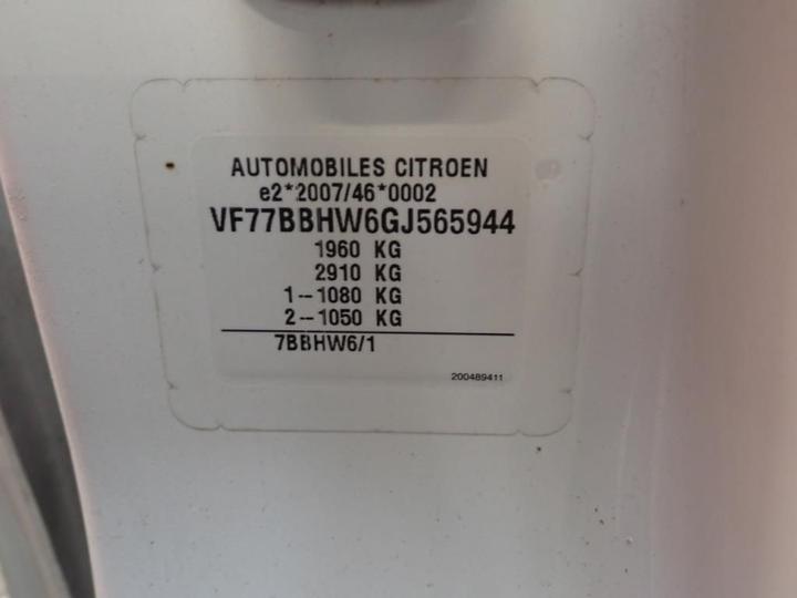 Photo 12 VIN: VF77BBHW6GJ565944 - CITROEN BERLINGO 