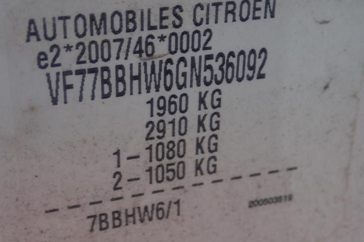 Photo 11 VIN: VF77BBHW6GN536092 - CITROEN BERLINGO 