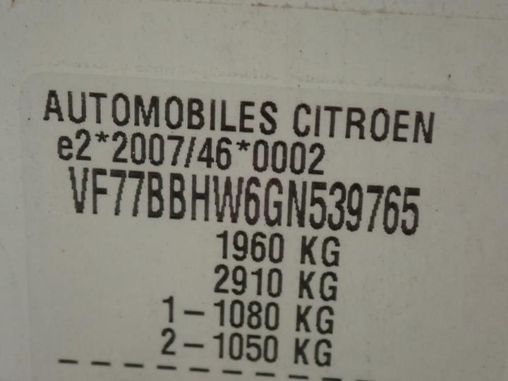 Photo 11 VIN: VF77BBHW6GN539765 - CITROEN BERLINGO 