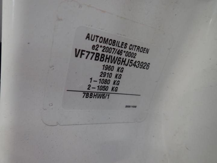 Photo 11 VIN: VF77BBHW6HJ543926 - CITROEN BERLINGO 