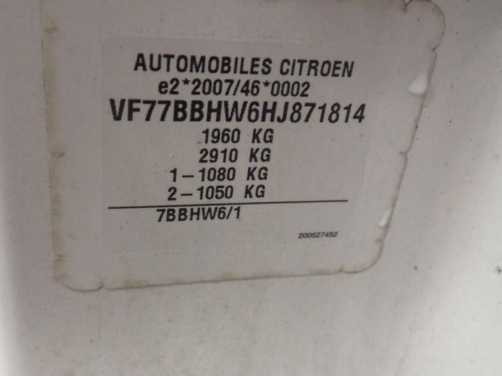 Photo 11 VIN: VF77BBHW6HJ871814 - CITROEN BERLINGO 