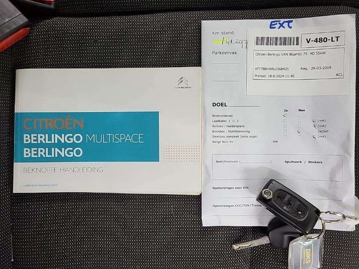 Photo 5 VIN: VF77BBHW6JJ568425 - CITRON BERLINGO VAN 