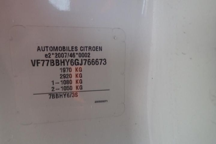 Photo 12 VIN: VF77BBHY6GJ766673 - CITROEN BERLINGO 