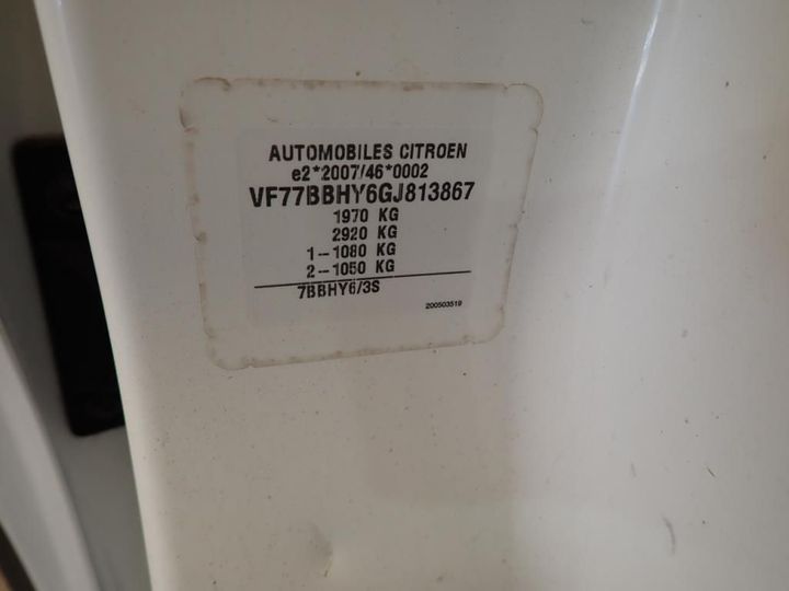 Photo 14 VIN: VF77BBHY6GJ813867 - CITROEN BERLINGO 