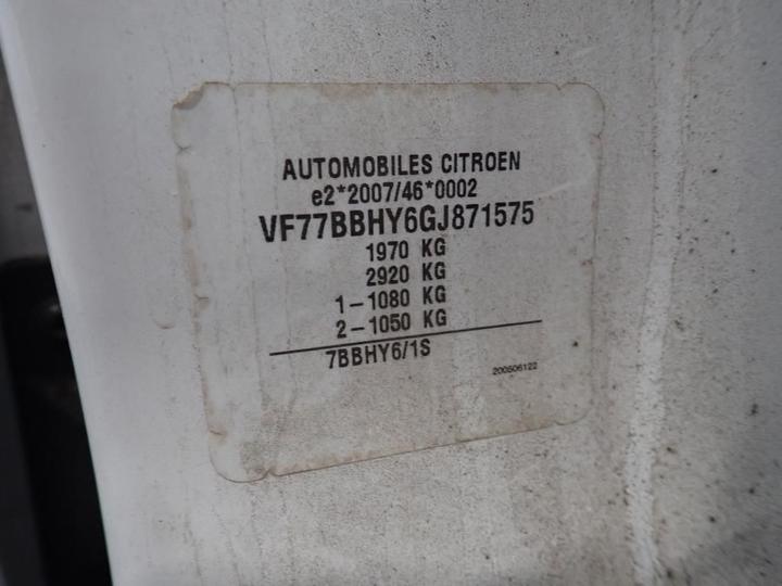 Photo 11 VIN: VF77BBHY6GJ871575 - CITROEN BERLINGO 