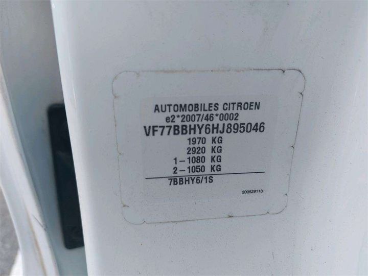 Photo 8 VIN: VF77BBHY6HJ895046 - CITROEN BERLINGO 