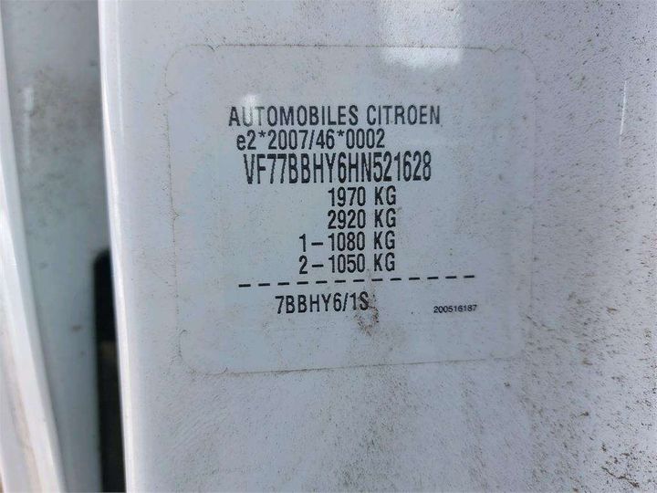 Photo 8 VIN: VF77BBHY6HN521628 - CITROEN BERLINGO 