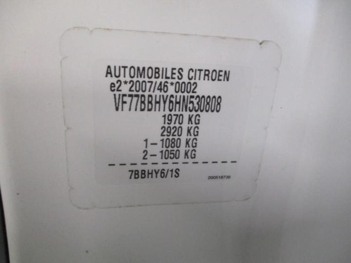 Photo 13 VIN: VF77BBHY6HN530808 - CITROEN BERLINGO 