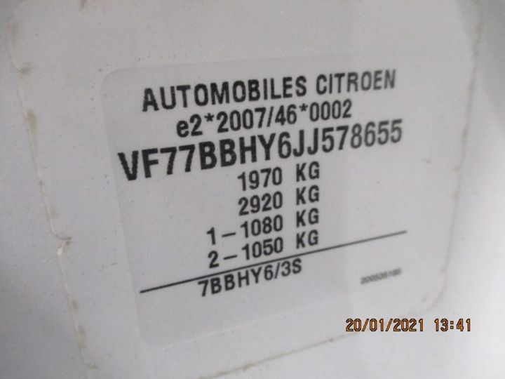 Photo 11 VIN: VF77BBHY6JJ578655 - CITROEN BERLINGO 