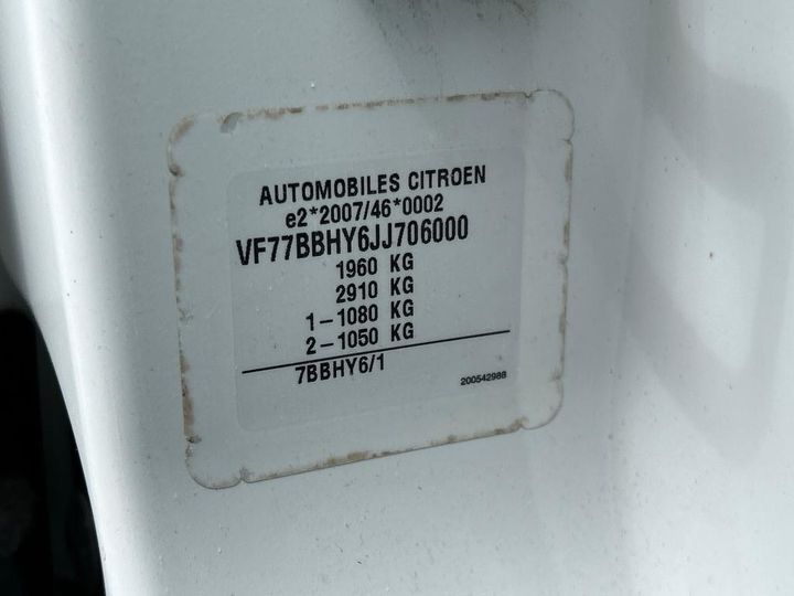 Photo 7 VIN: VF77BBHY6JJ706000 - CITRON BERLINGO 