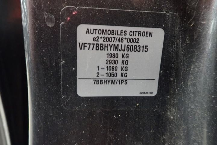 Photo 7 VIN: VF77BBHYMJJ608315 - CITROEN BERLINGO 