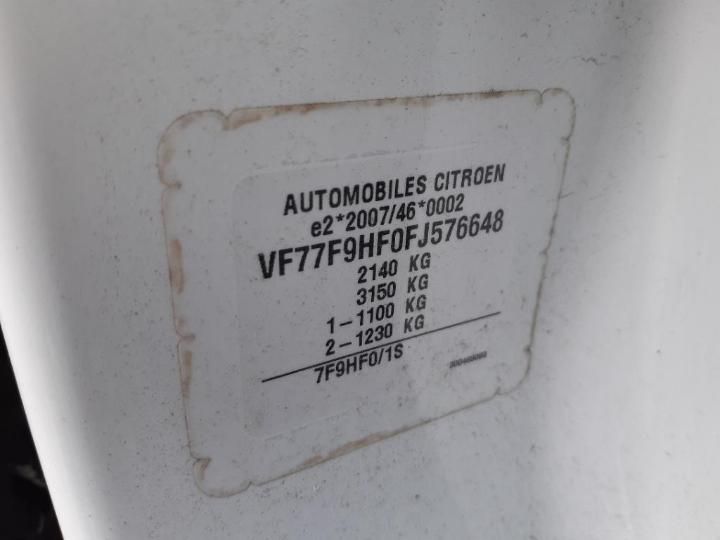 Photo 16 VIN: VF77F9HF0FJ576648 - CITROEN BERLINGO 