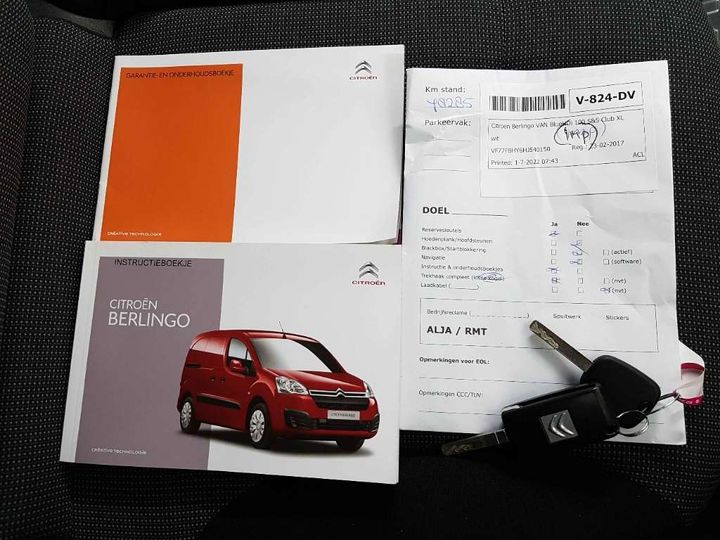 Photo 15 VIN: VF77FBHY6HJ540150 - CITROEN BERLINGO VAN 