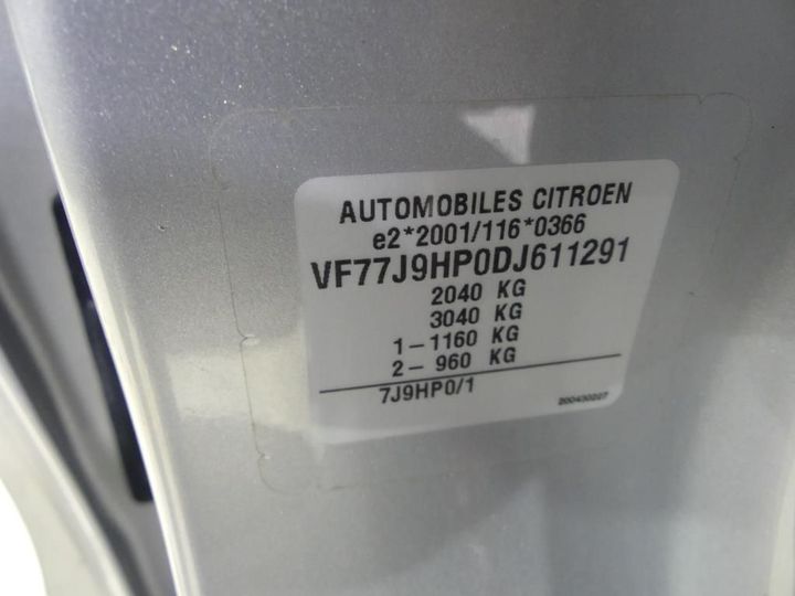 Photo 4 VIN: VF77J9HP0DJ611291 - CITROEN BERLINGO 