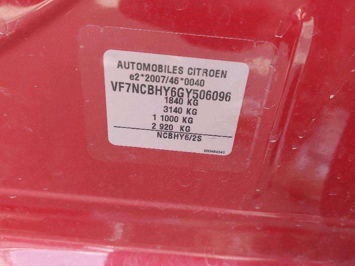 Photo 8 VIN: VF7NCBHY6GY506096 - CITROEN C4 