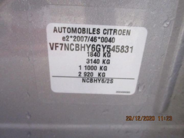 Photo 12 VIN: VF7NCBHY6GY545831 - CITROEN C4 5P 