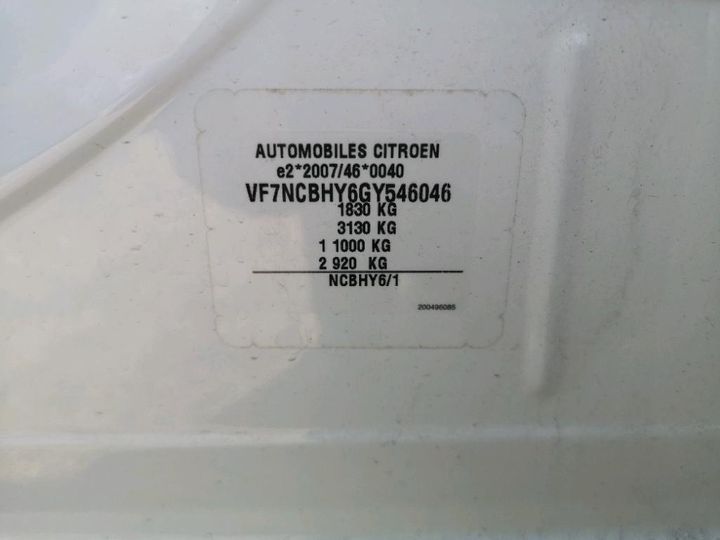 Photo 8 VIN: VF7NCBHY6GY546046 - CITROEN C4 