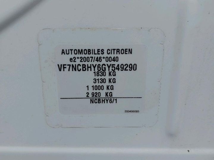 Photo 8 VIN: VF7NCBHY6GY549290 - CITROEN C4 