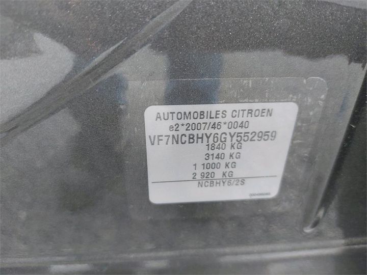 Photo 8 VIN: VF7NCBHY6GY552959 - CITROEN C4 