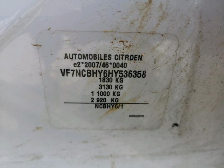 Photo 8 VIN: VF7NCBHY6HY536358 - CITROEN C4 