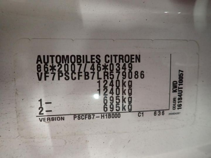 Photo 7 VIN: VF7PSCFB7LR579086 - CITROEN C1 