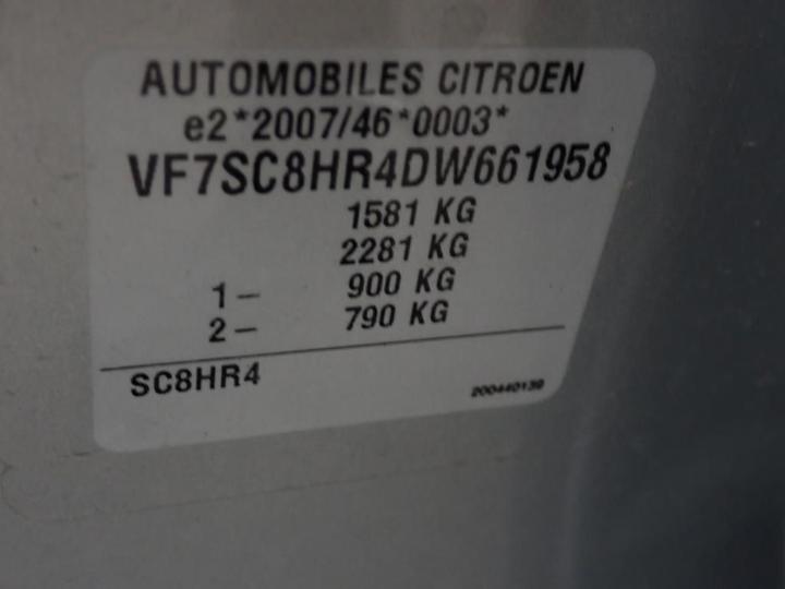 Photo 11 VIN: VF7SC8HR4DW661958 - CITROEN C3 5P 