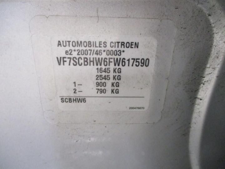 Photo 13 VIN: VF7SCBHW6FW617590 - CITROEN C3 5P 