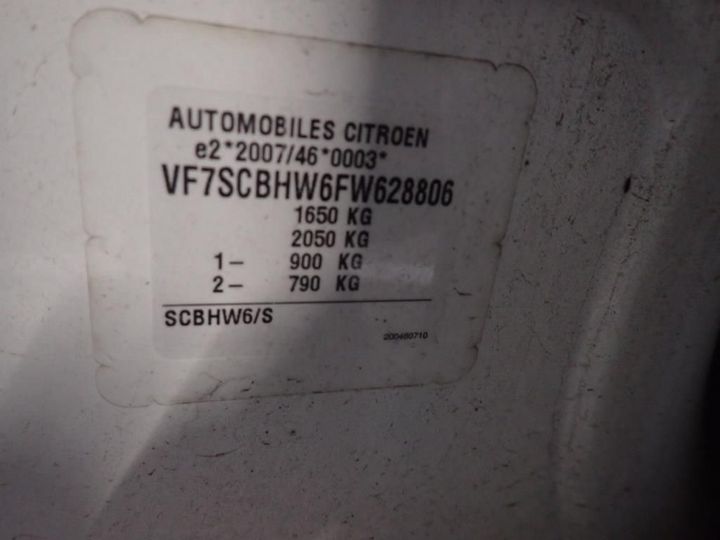 Photo 12 VIN: VF7SCBHW6FW628806 - CITROEN C3 5P ENTREPRISE (2 SEATS) 