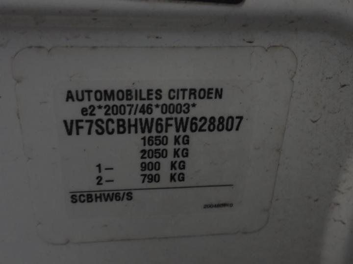 Photo 11 VIN: VF7SCBHW6FW628807 - CITROEN C3 5P ENTREPRISE (2 SEATS) 