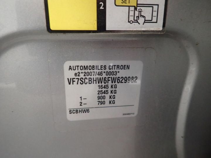 Photo 11 VIN: VF7SCBHW6FW629982 - CITROEN C3 5P 