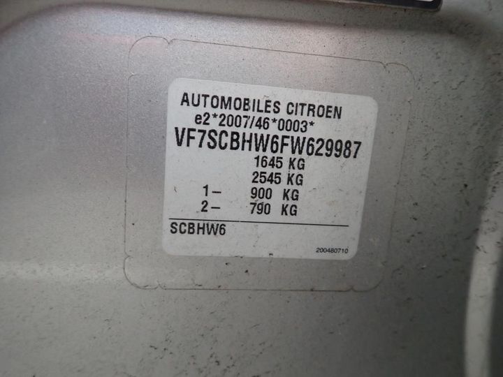 Photo 11 VIN: VF7SCBHW6FW629987 - CITROEN C3 5P 