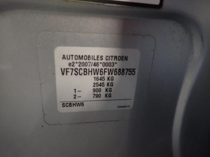 Photo 13 VIN: VF7SCBHW6FW688755 - CITROEN C3 5P 