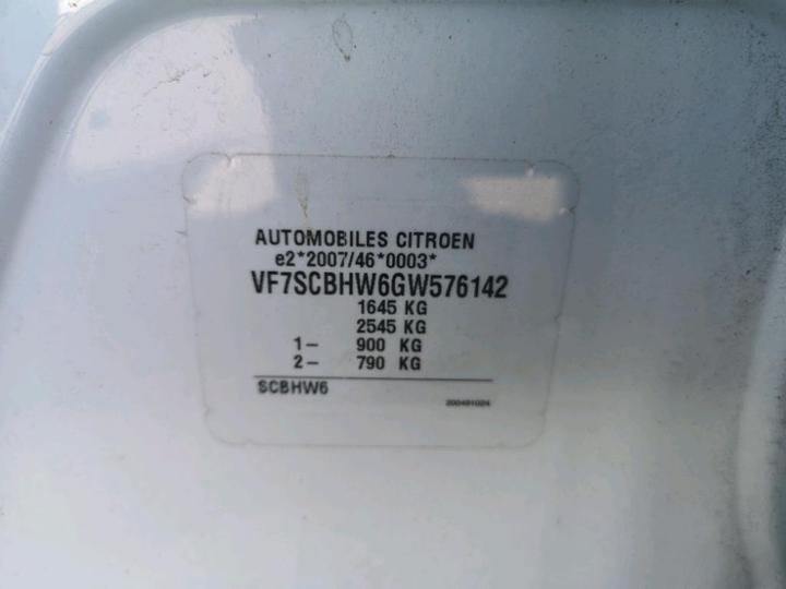 Photo 8 VIN: VF7SCBHW6GW576142 - CITROEN C3 