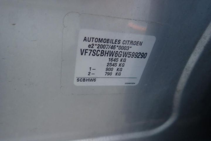 Photo 11 VIN: VF7SCBHW6GW599290 - CITROEN C3 5P 