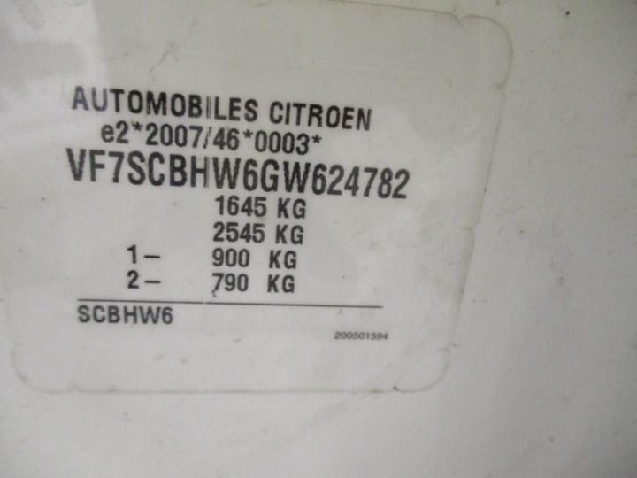 Photo 12 VIN: VF7SCBHW6GW624782 - CITROEN C3 5P 